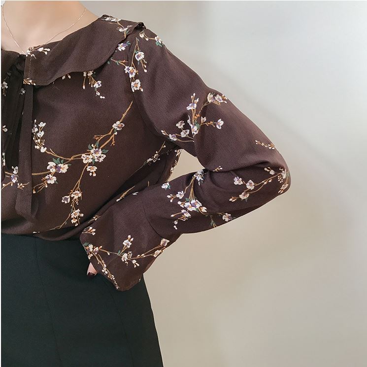 NEW FASHION LADY GIRL Blouse Cotton Flower Blouse