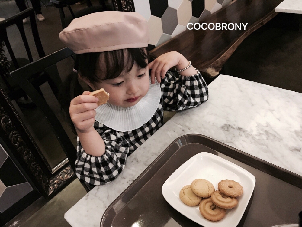 Leather Beret Girl Baby Toddler Hat Baby