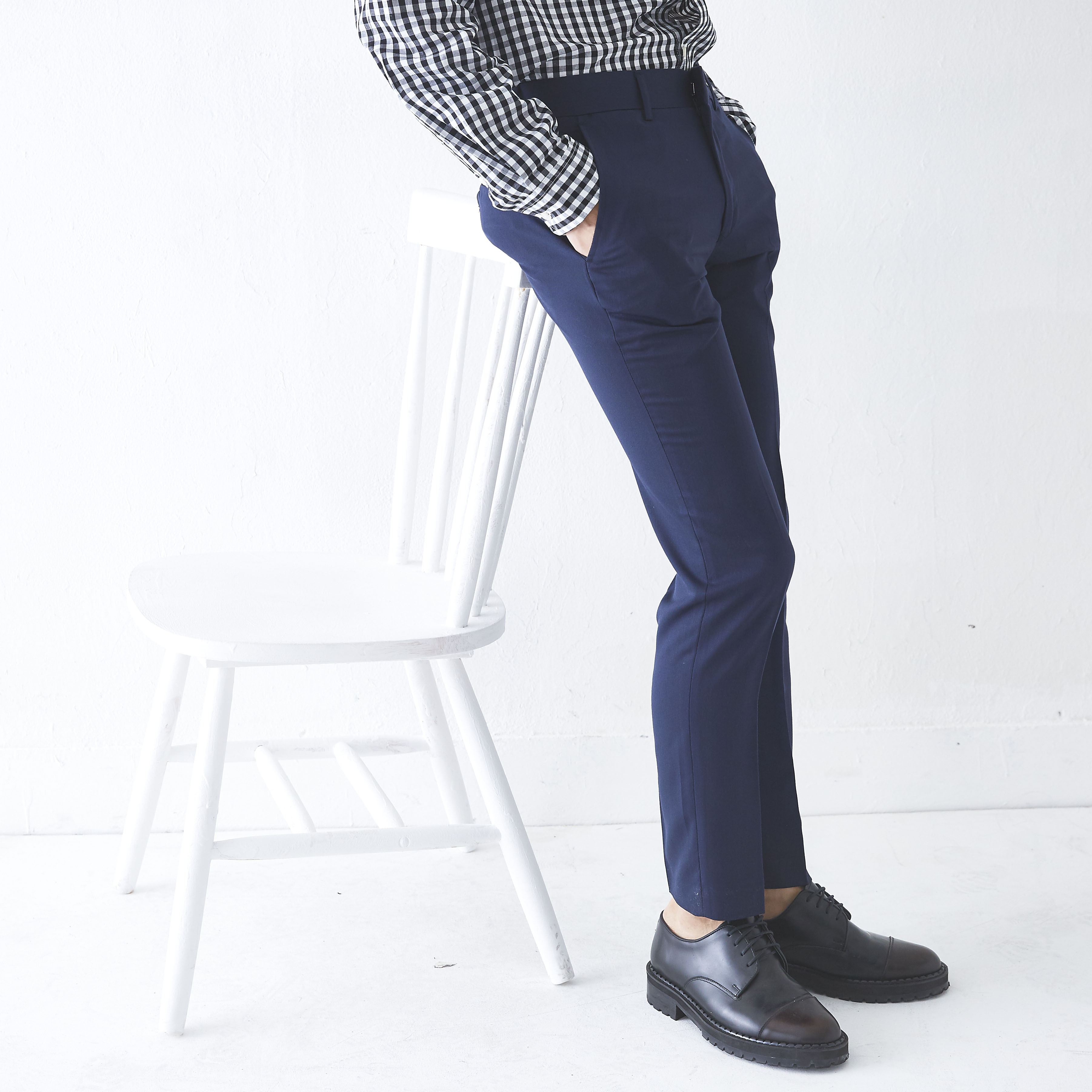 New Men's Pants Slim Fit Men Span Slacks 4 COLO