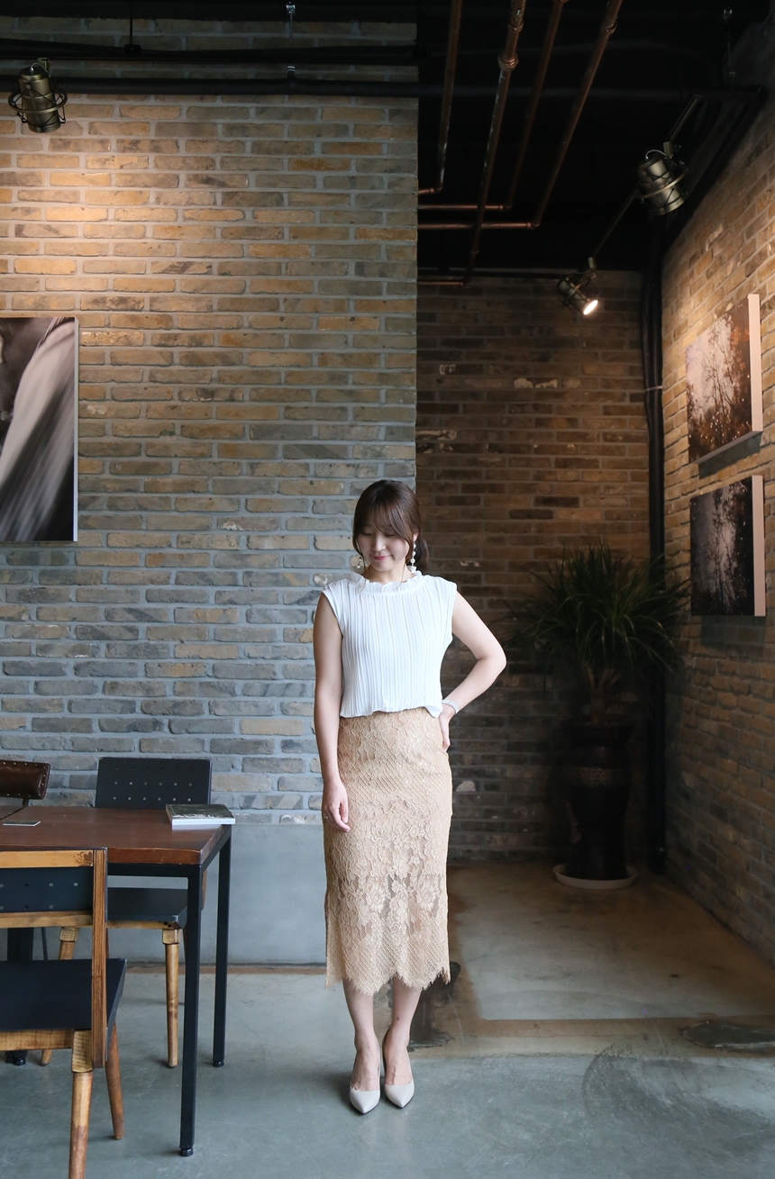 Lace long skirts colors S, M Office look 20s Women