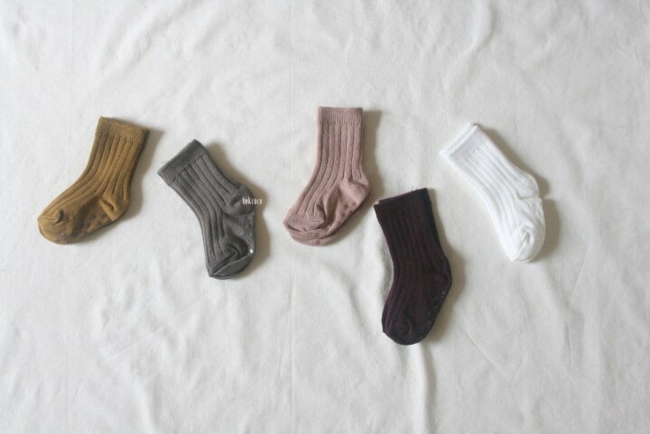 Children wearing baby clothes Baby child Junior elementary school student couple blessing. Daily Goliage socks 5 piece set