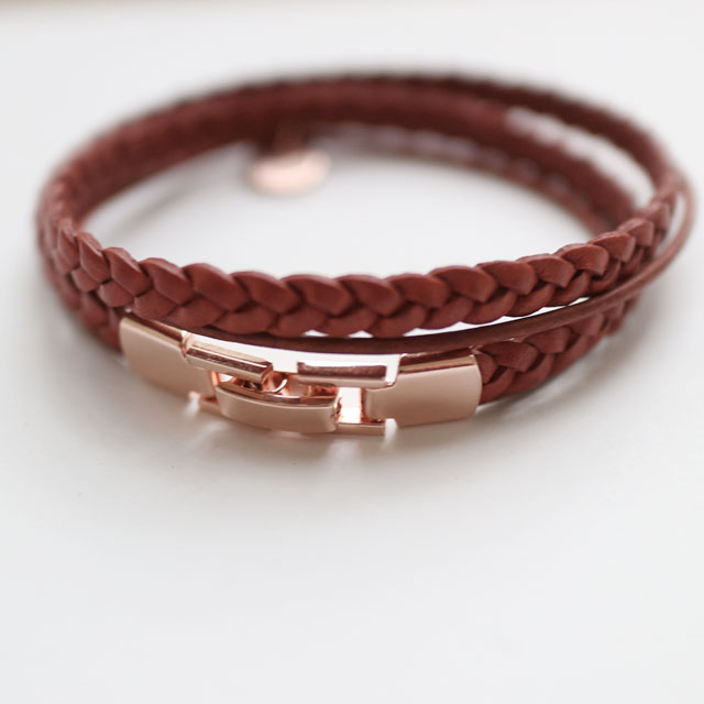 Leather Leather Layered Twine Bracelet Woman Fall Fashion Twist