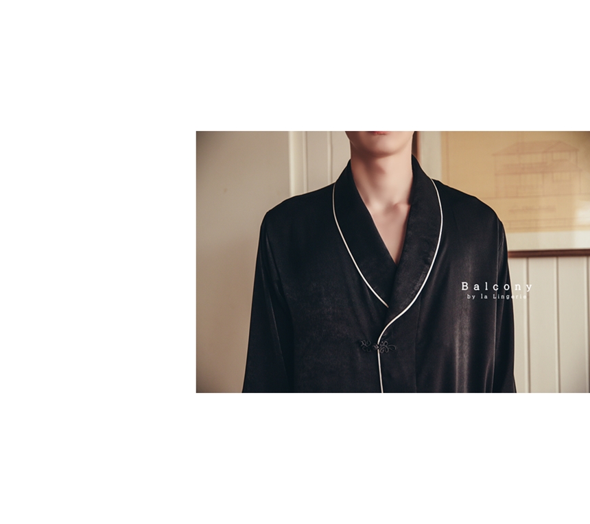 New modern style cheongsam knot couple pajamas paj