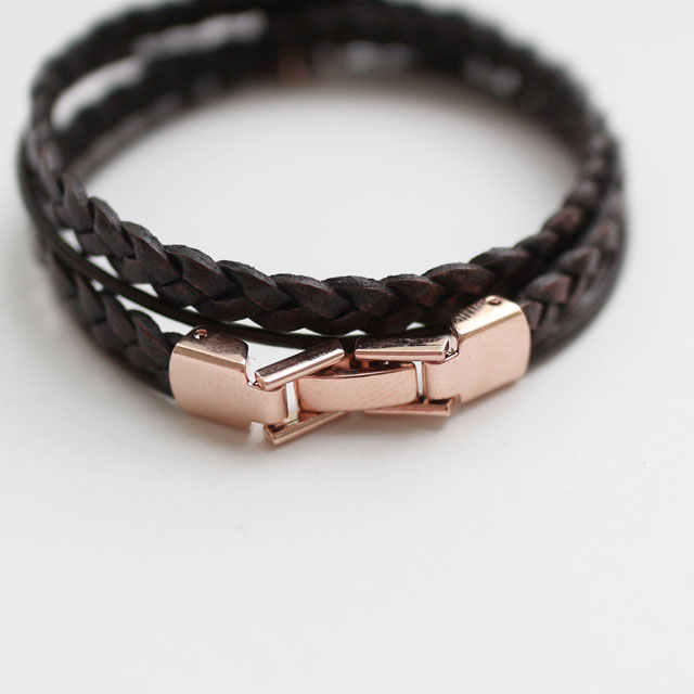 Leather Leather Layered Twine Bracelet Woman Fall Fashion Twist