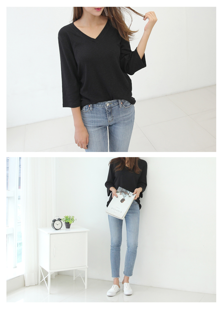 Lanes V-neck Slavic T-shirt Autumn Nourishment Coo