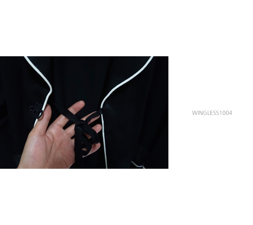 New modern style cheongsam knot couple pajamas paj