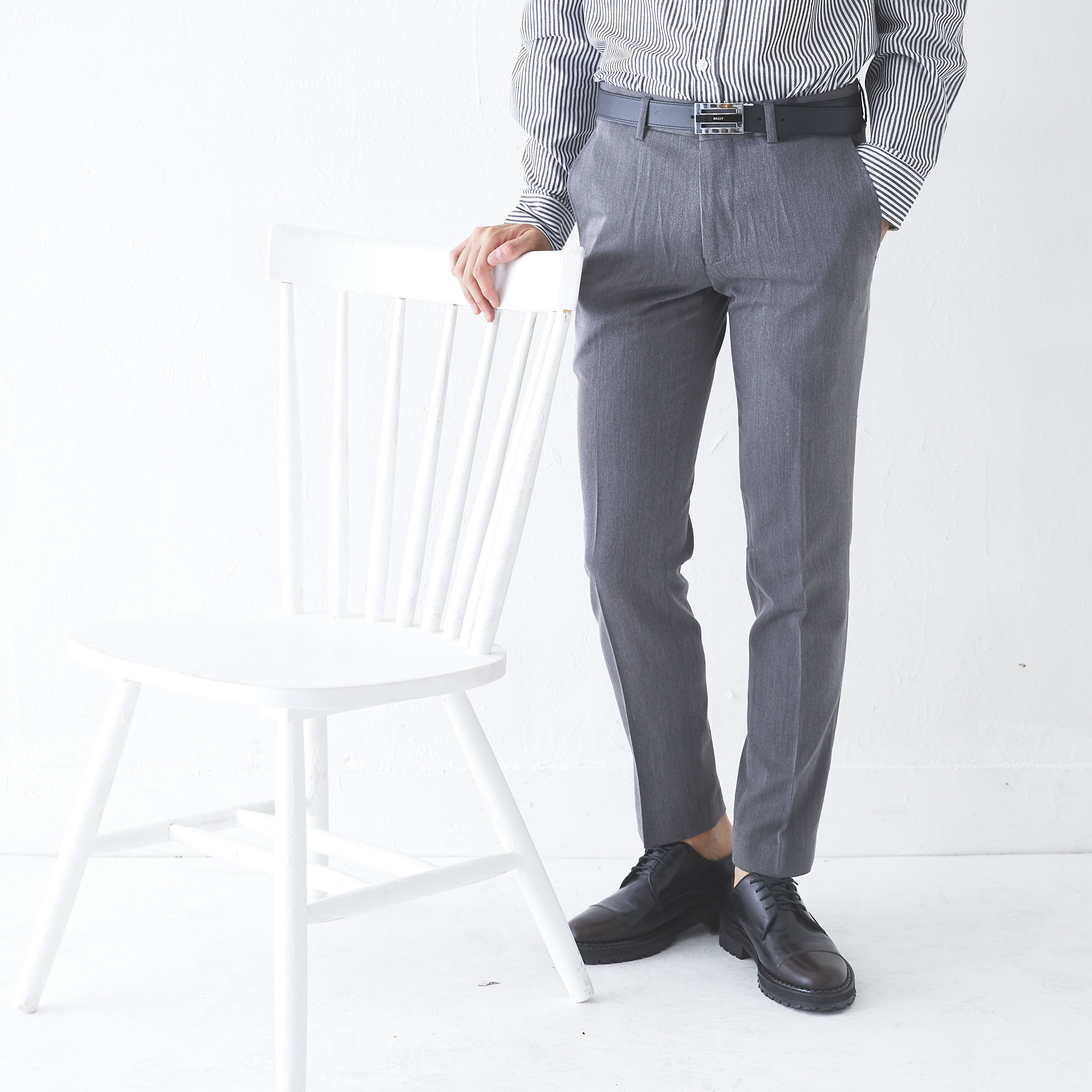 New Men's Pants Slim Fit Men Span Slacks 4 COLO