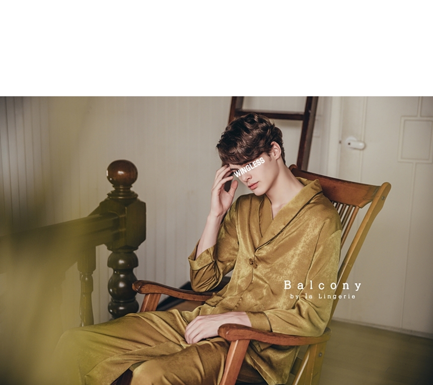 New modern style cheongsam knot couple pajamas paj