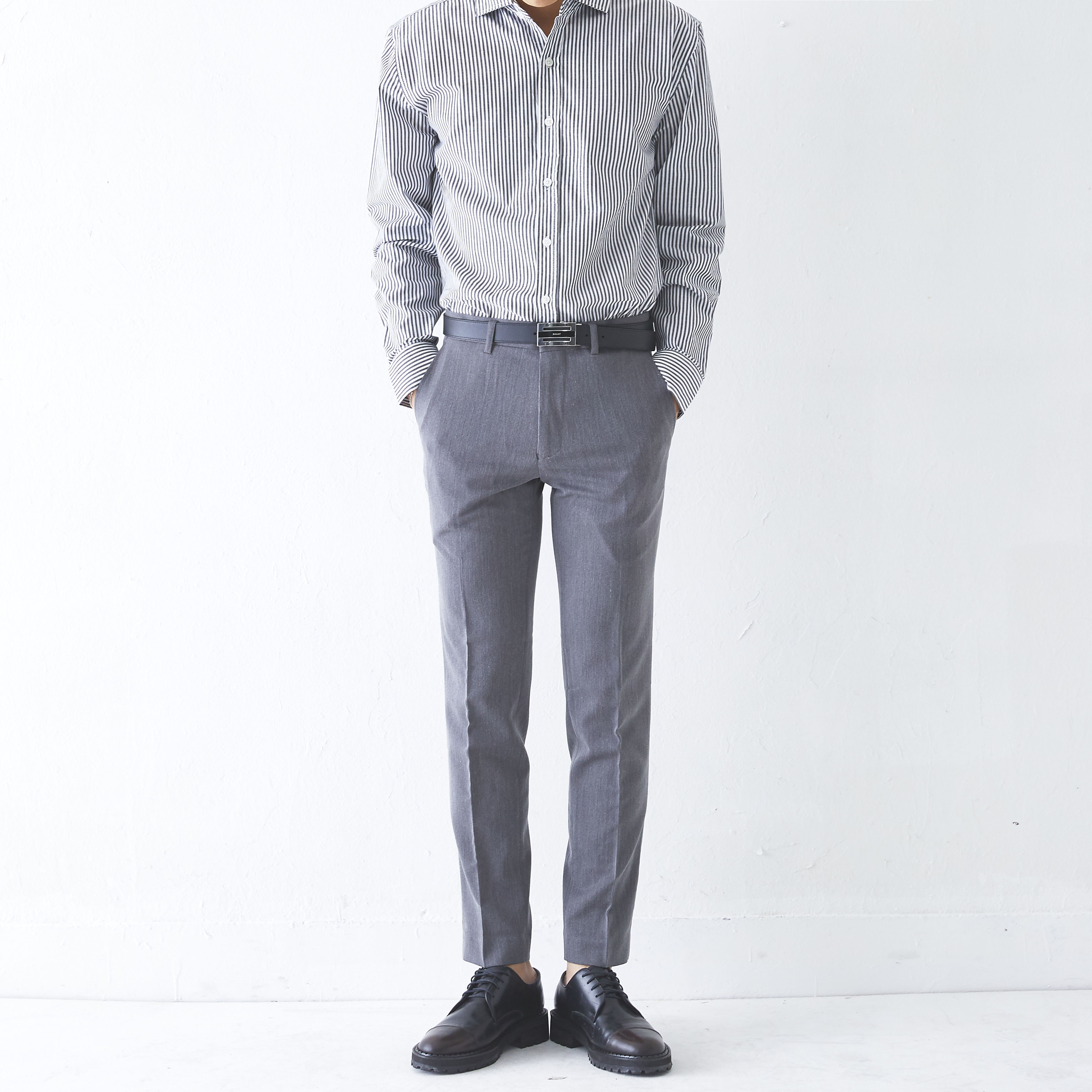 New Men's Pants Slim Fit Men Span Slacks 4 COLO