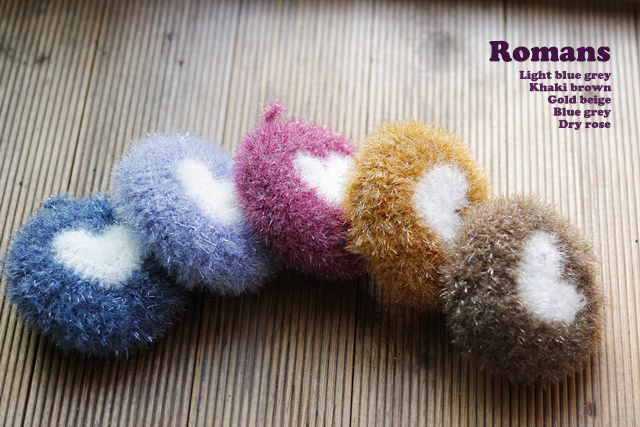 Scrubber Dish Washing Baby Heart Breadcrumbs Set 5