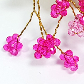 NEW HAIR CLIP HOOP fine white flower back hairpin 