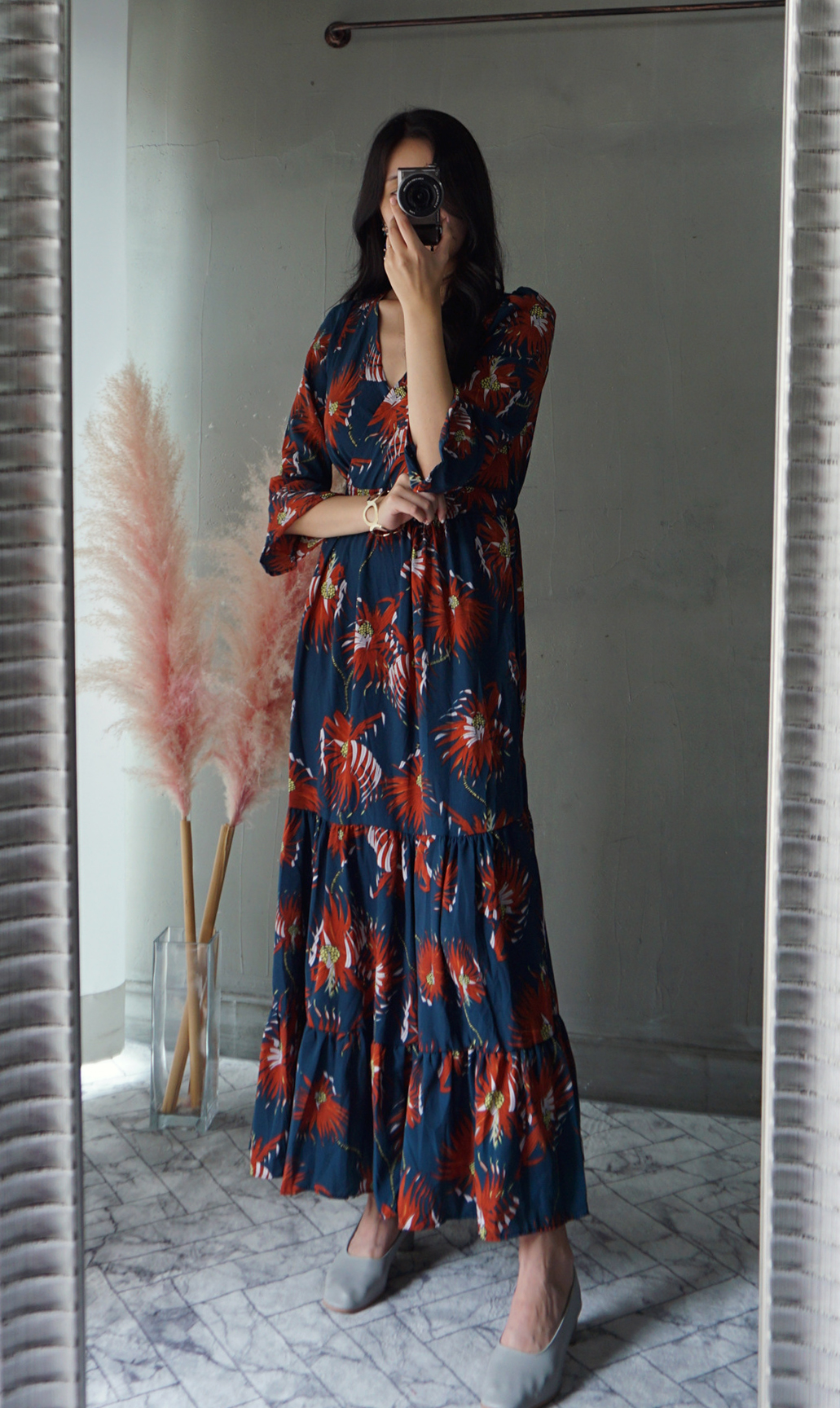 Free Shipping Autumn chiffon chiffon long-sleeved 