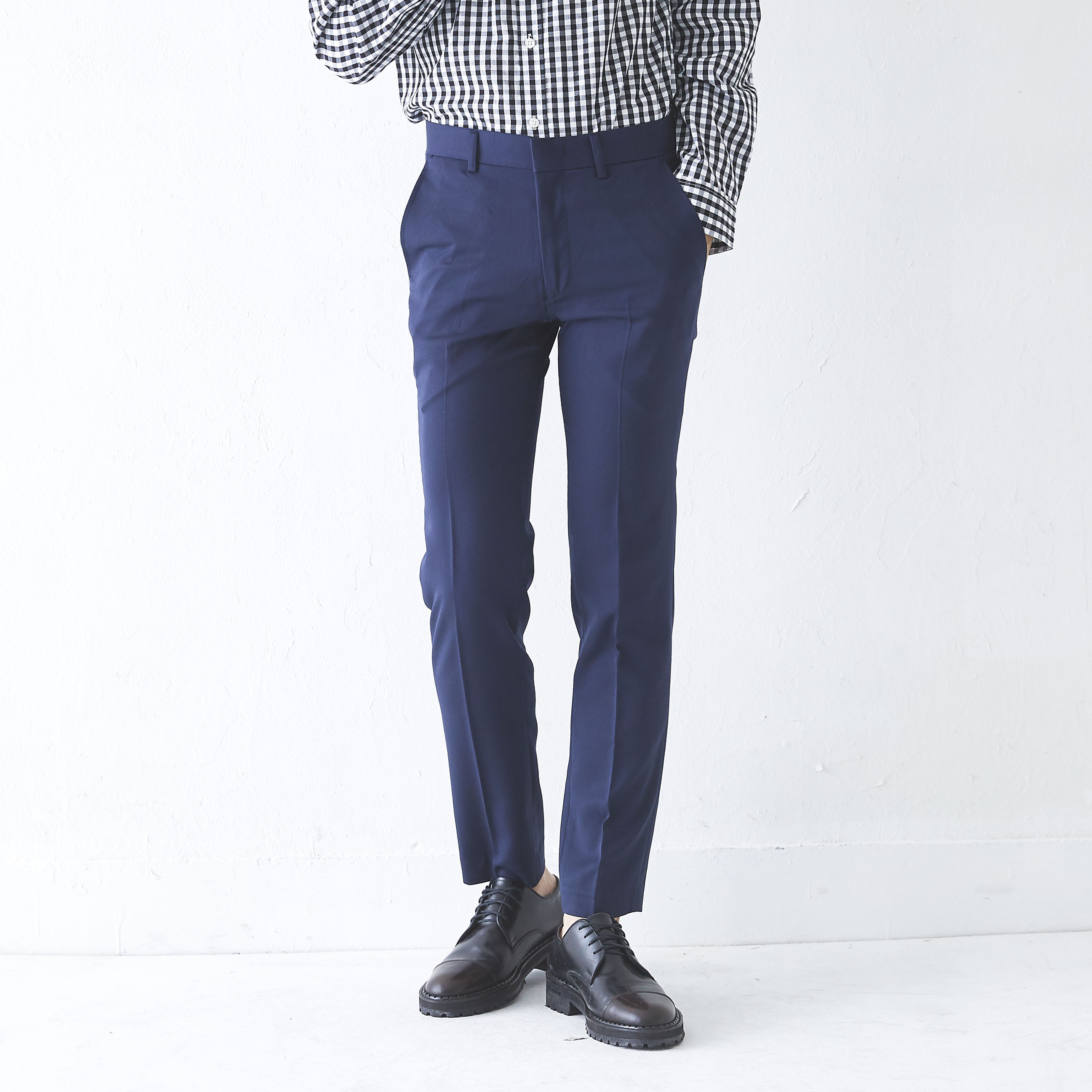 New Men's Pants Slim Fit Men Span Slacks 4 COLO