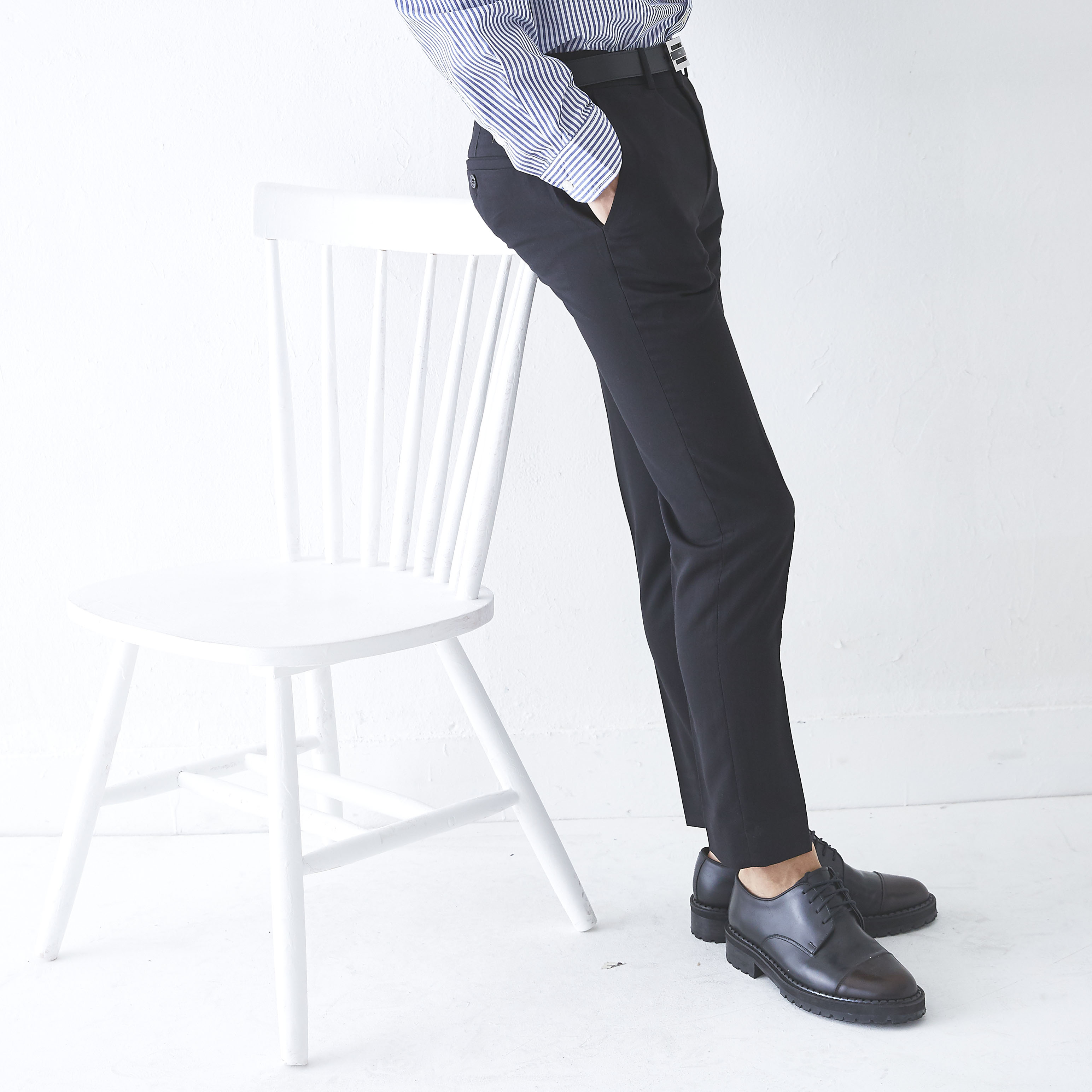 New Men's Pants Slim Fit Men Span Slacks 4 COLO