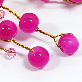 NEW HAIR CLIP HOOP fine white flower back hairpin 