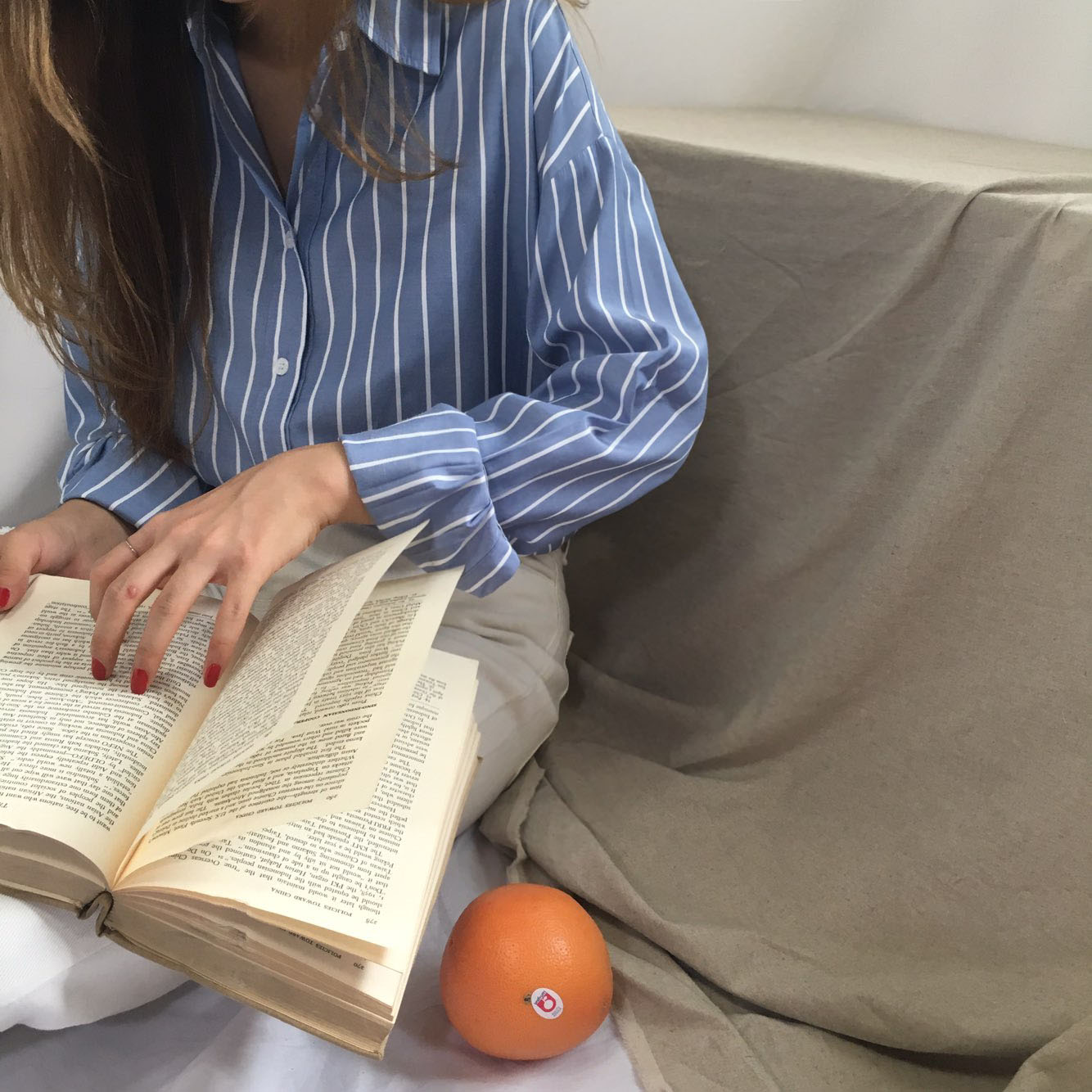 NEW FASHION LADY GIRL Blouse BASIC Autumn Stripe