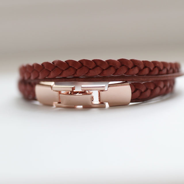 Leather Leather Layered Twine Bracelet Woman Fall Fashion Twist