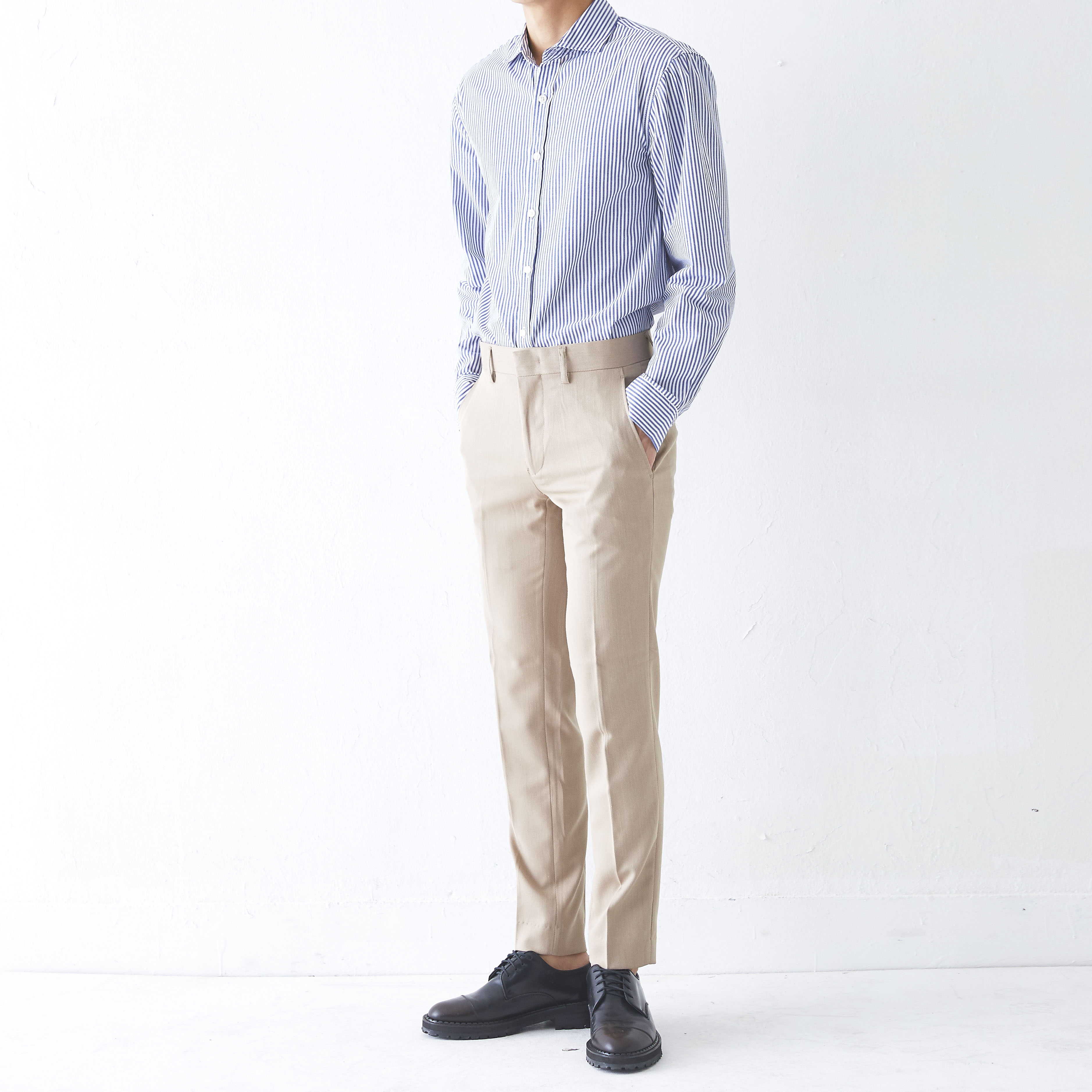 New Men's Pants Slim Fit Men Span Slacks 4 COLO