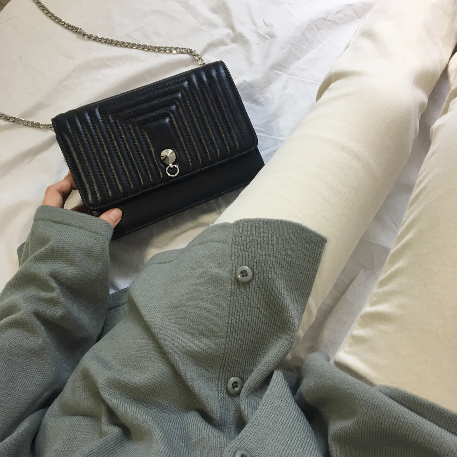 New Sheepskin Mini Cross Bag Moarin Bag Clutch Bag