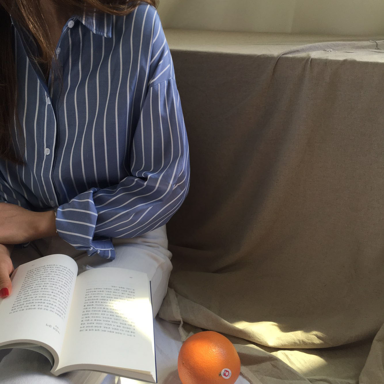 NEW FASHION LADY GIRL Blouse BASIC Autumn Stripe