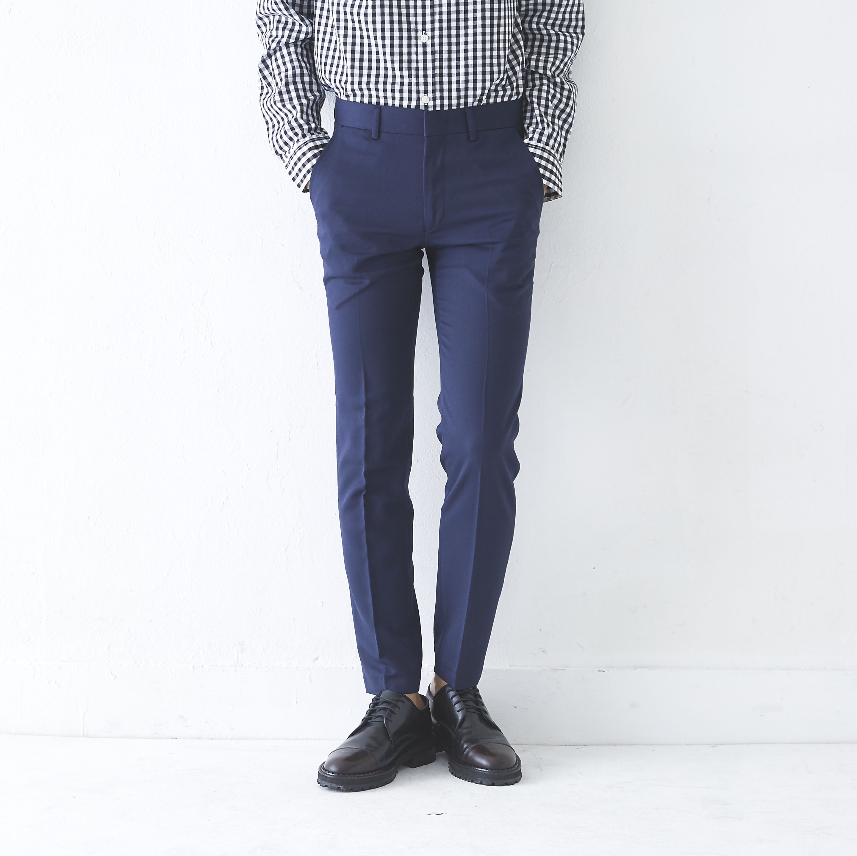 New Men's Pants Slim Fit Men Span Slacks 4 COLO