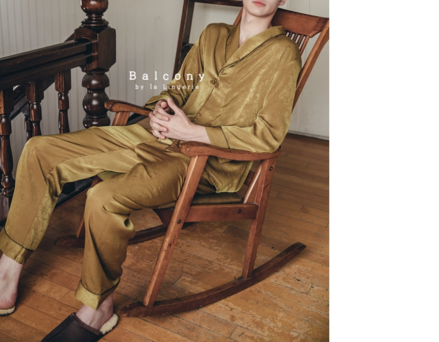 New modern style cheongsam knot couple pajamas paj