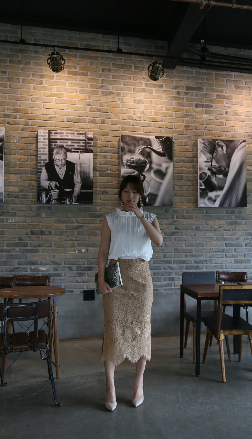 Lace long skirts colors S, M Office look 20s Women