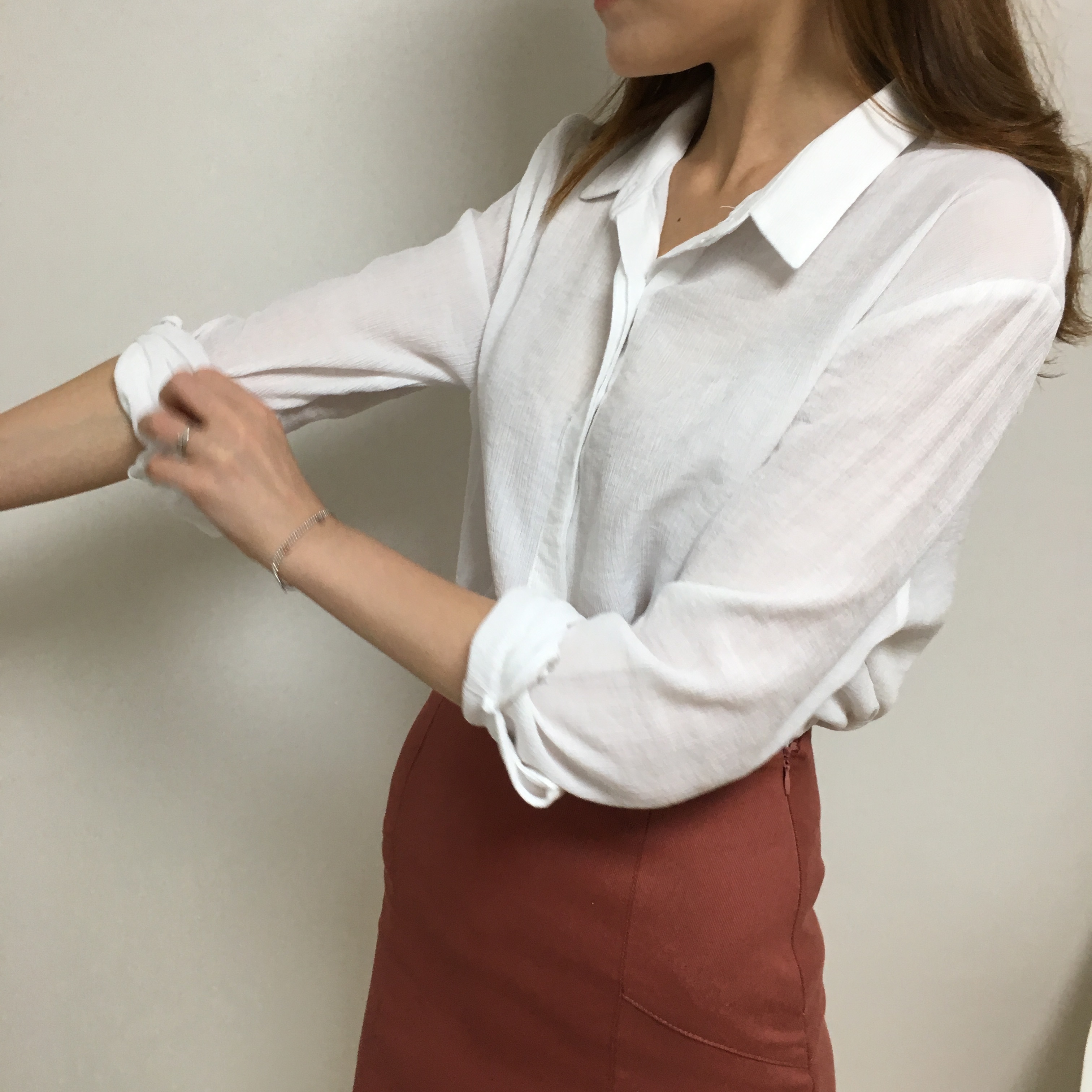 NEW FASHION LADY GIRL Blouse Manny lee blouse Whit