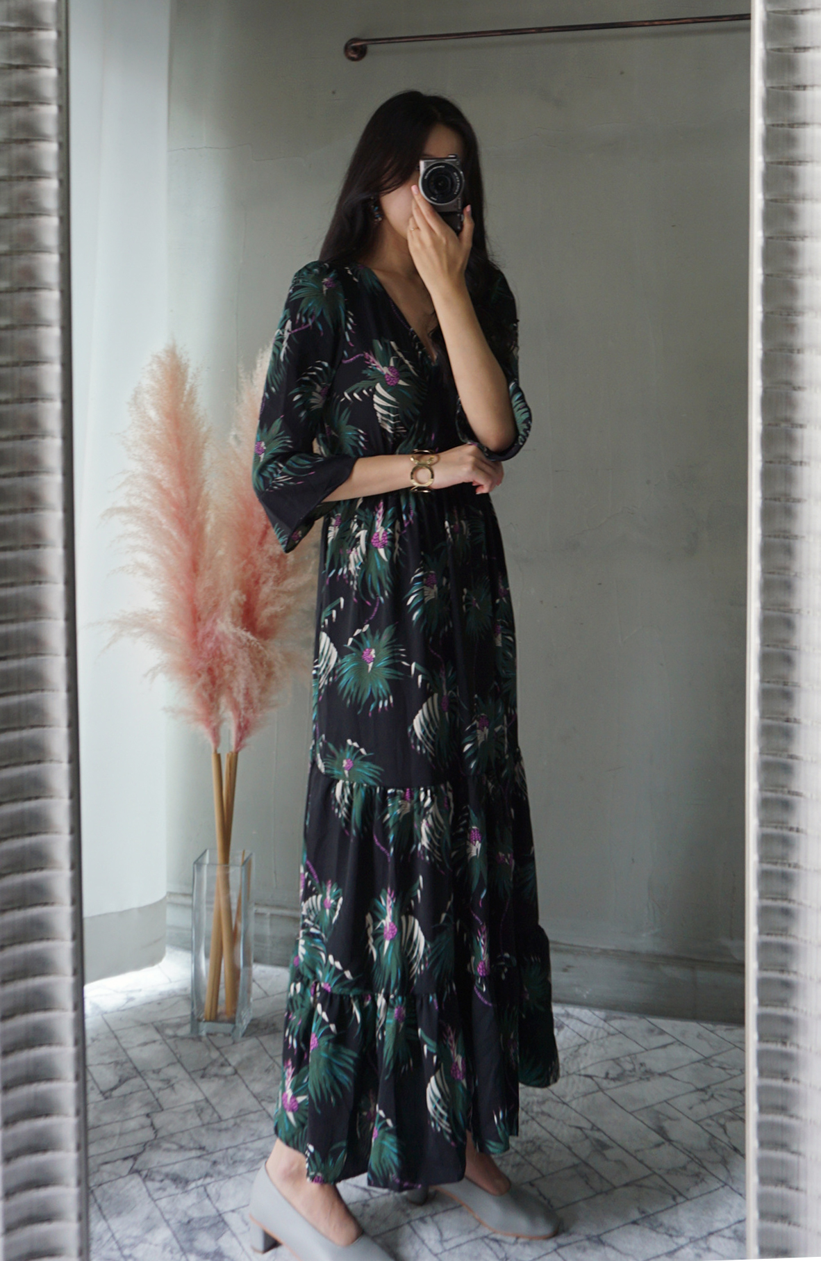 Free Shipping Autumn chiffon chiffon long-sleeved 