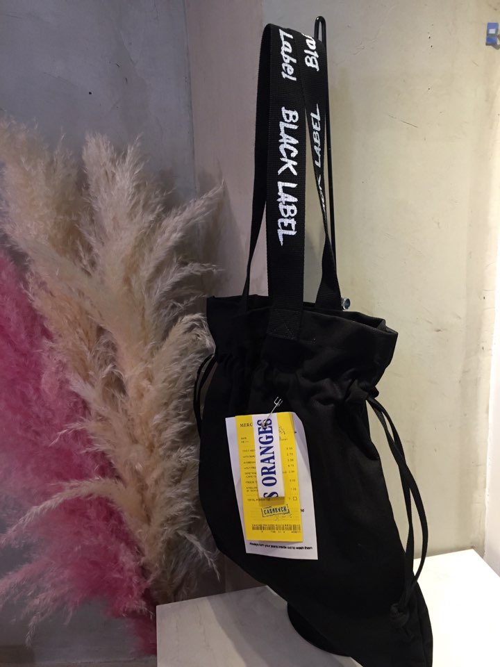 Black Label Shopper Canvas Adorable Eco Bag Three 