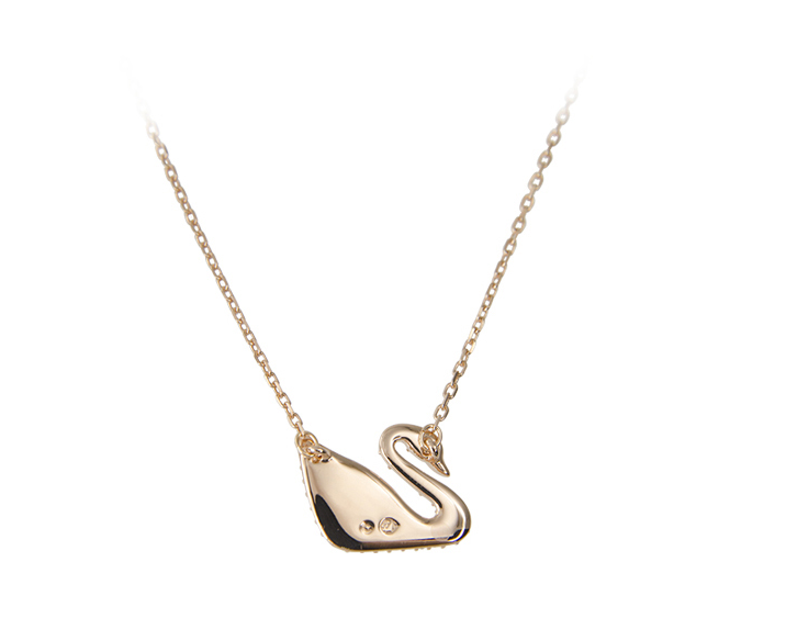 NEW SWAROVSKI NECKLACE Swarovski Swan Rose Gold Ne