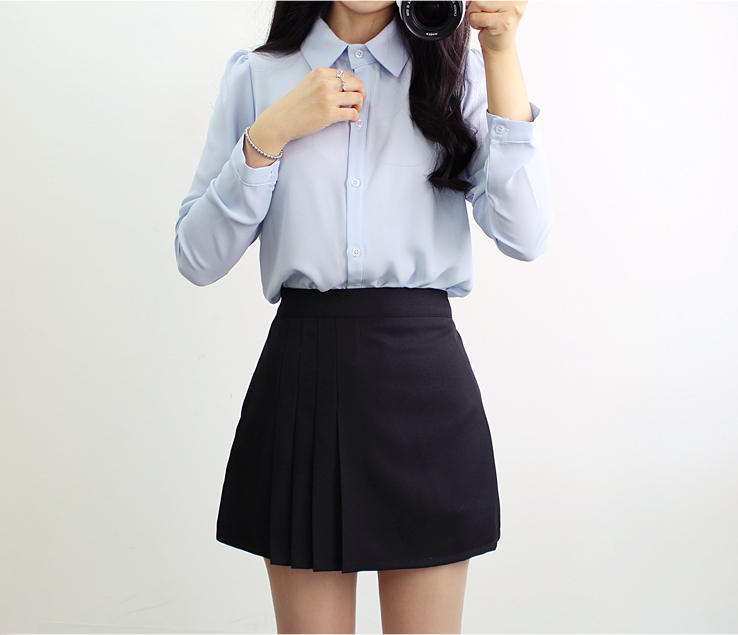 NEW FASHION LADY GIRL Blouse modern curly long sle