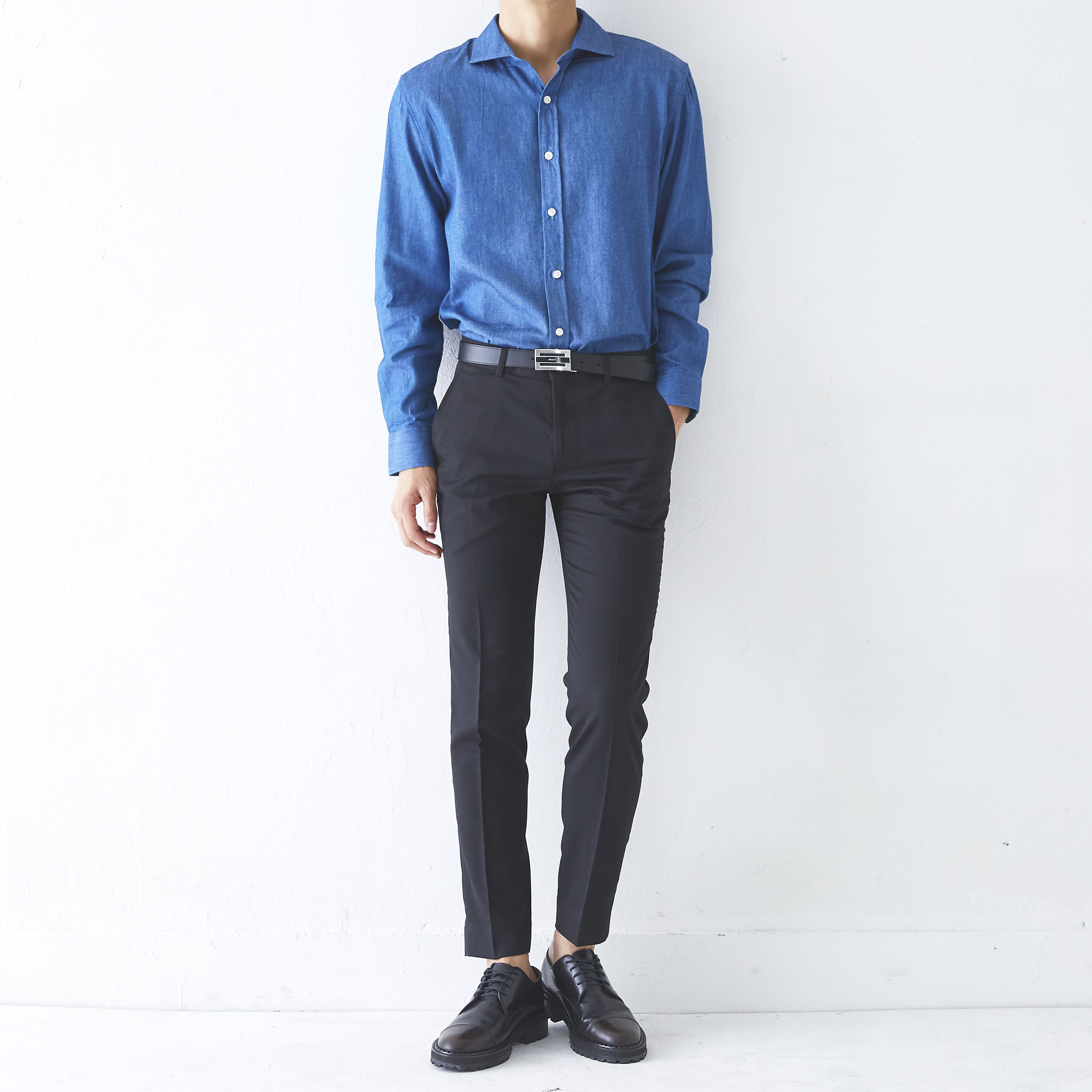 New Men's Pants Slim Fit Men Span Slacks 4 COLO