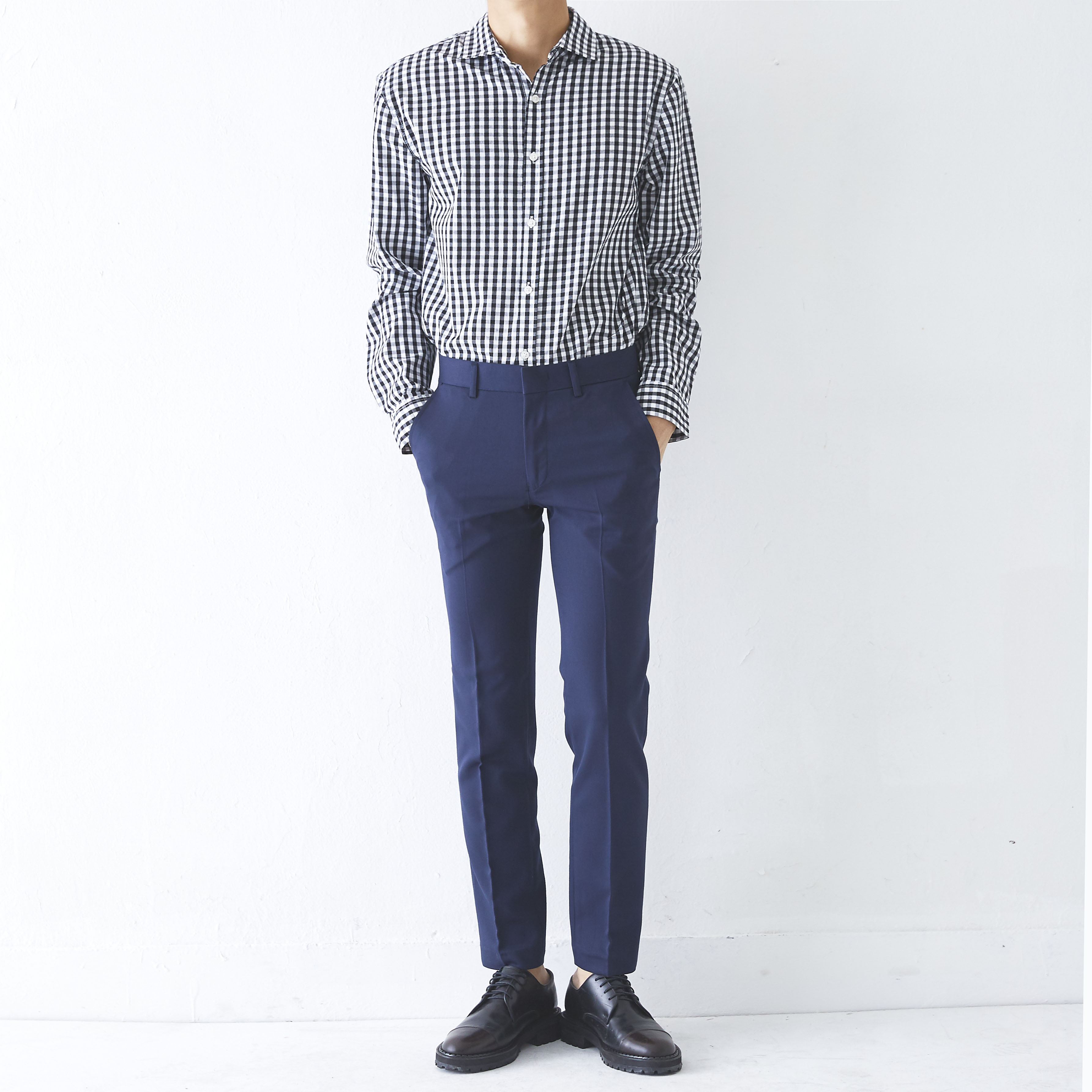 New Men's Pants Slim Fit Men Span Slacks 4 COLO