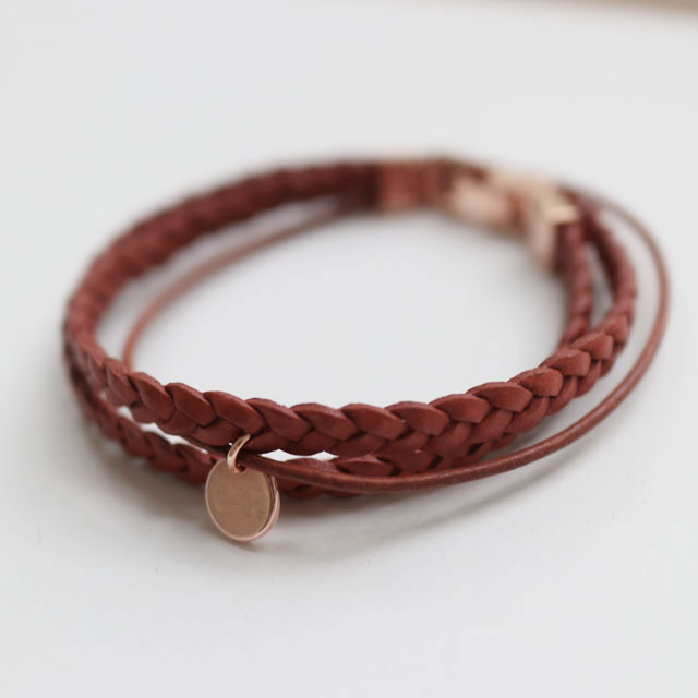 Leather Leather Layered Twine Bracelet Woman Fall Fashion Twist