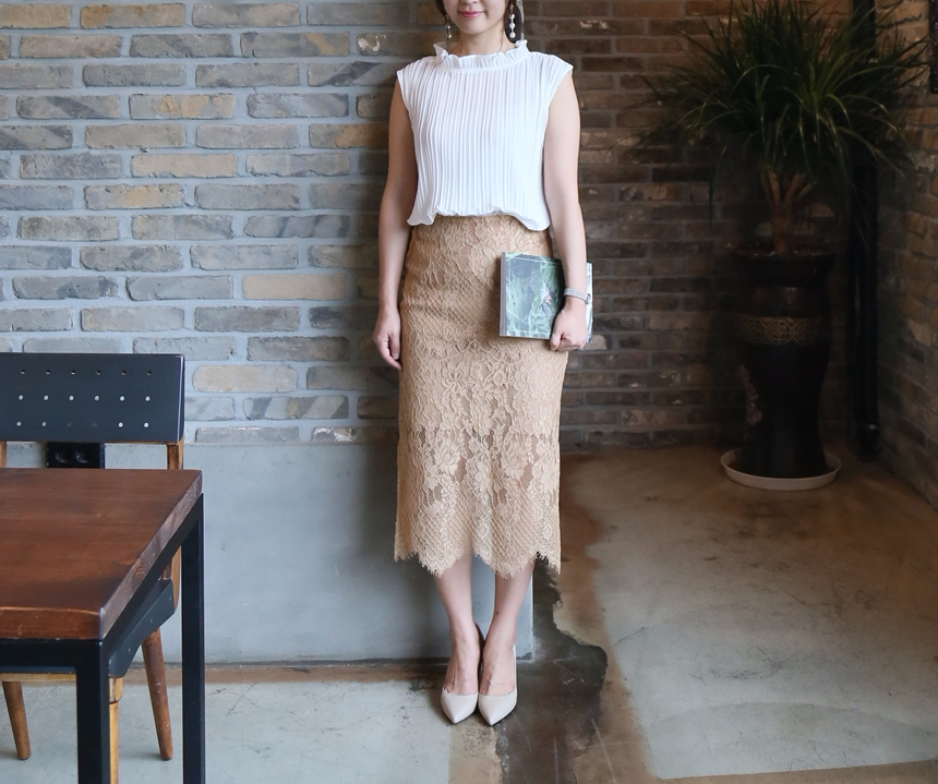 Lace long skirts colors S, M Office look 20s Women