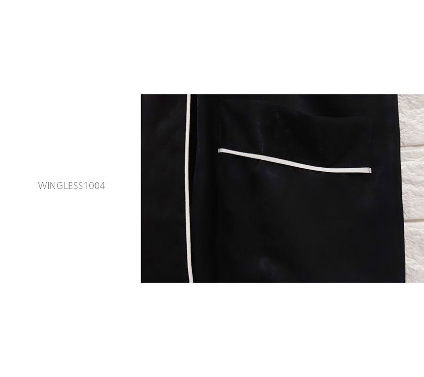 New modern style cheongsam knot couple pajamas paj