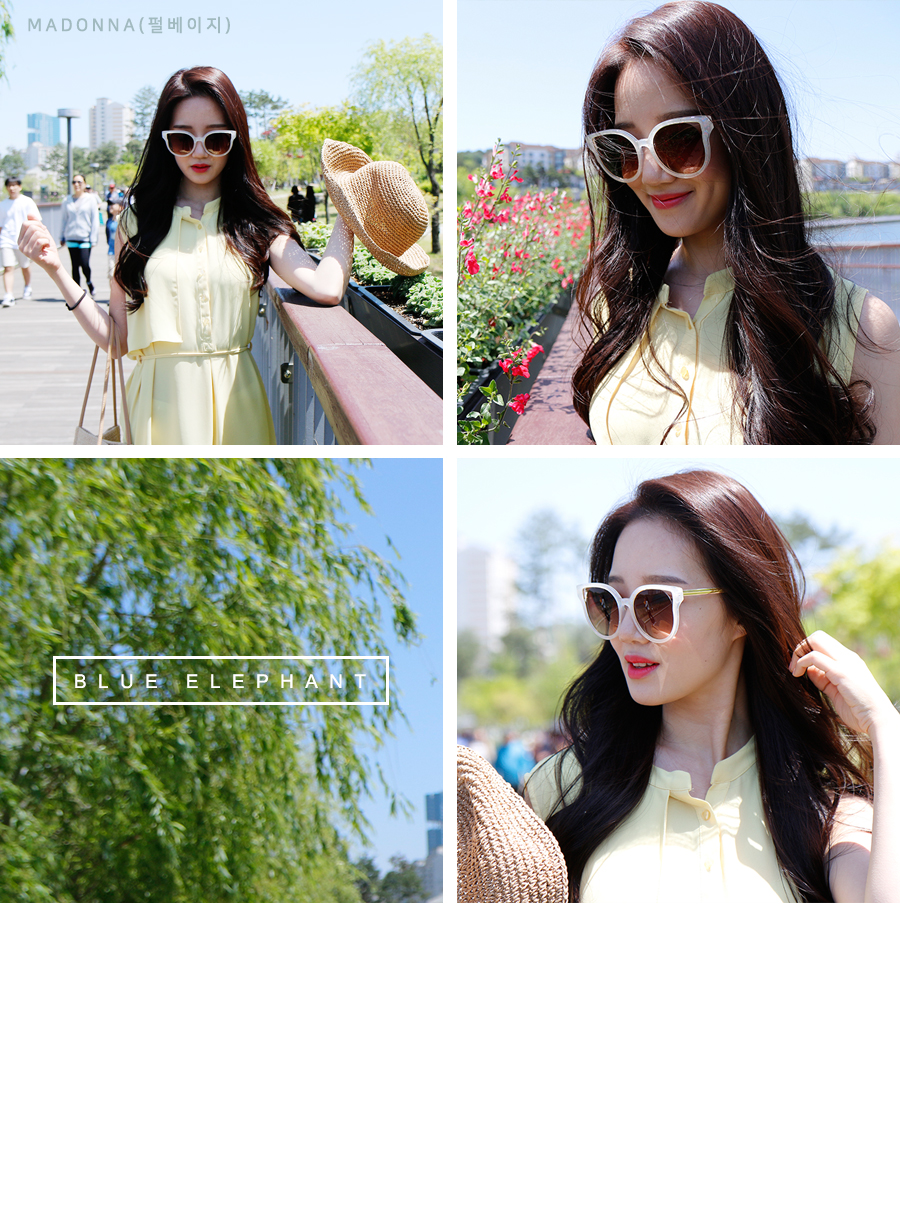 Over-sized sunblock sunglasses Women Cats Eye Asia