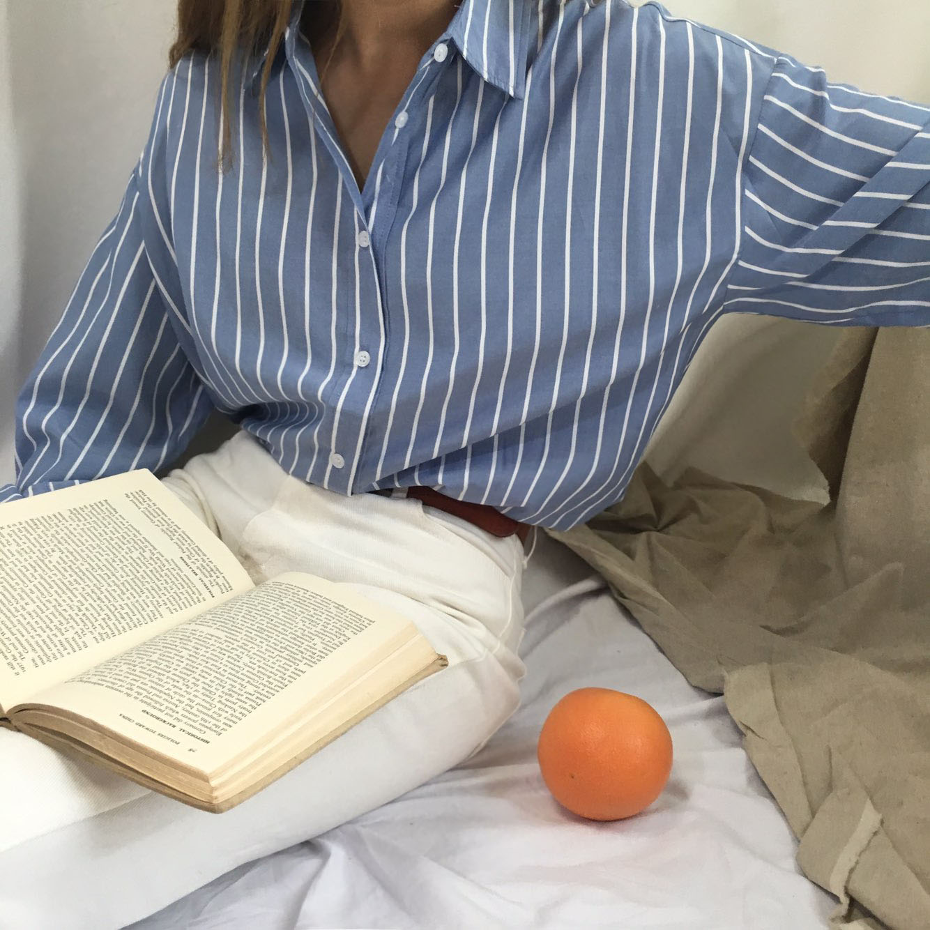 NEW FASHION LADY GIRL Blouse BASIC Autumn Stripe