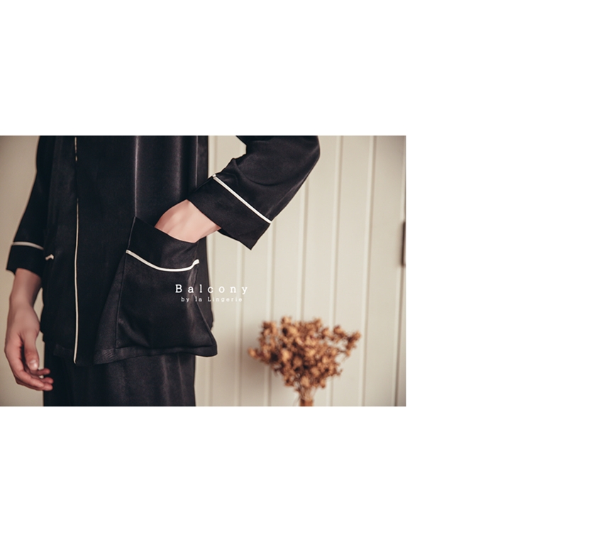 New modern style cheongsam knot couple pajamas paj