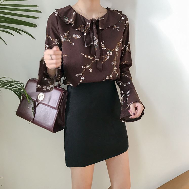 NEW FASHION LADY GIRL Blouse Cotton Flower Blouse