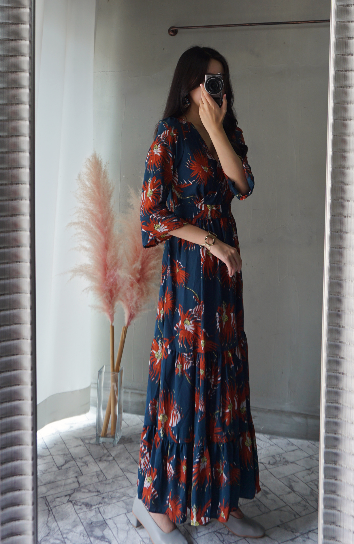 Free Shipping Autumn chiffon chiffon long-sleeved 