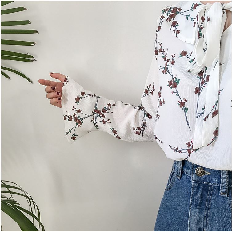 NEW FASHION LADY GIRL Blouse Cotton Flower Blouse