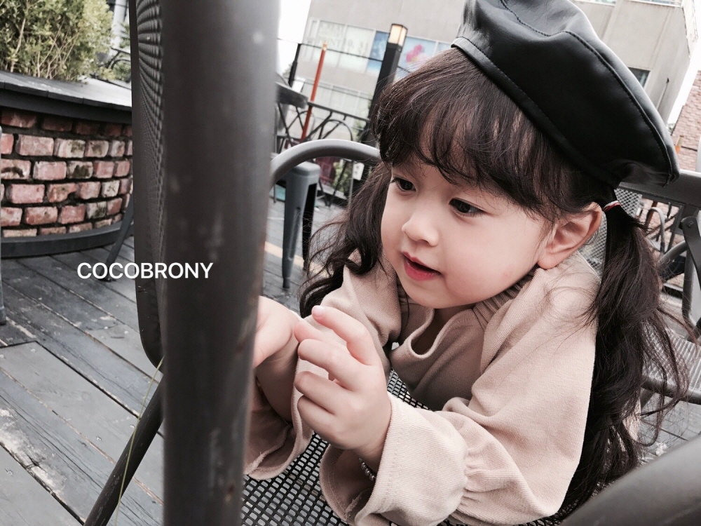Leather Beret Girl Baby Toddler Hat Baby