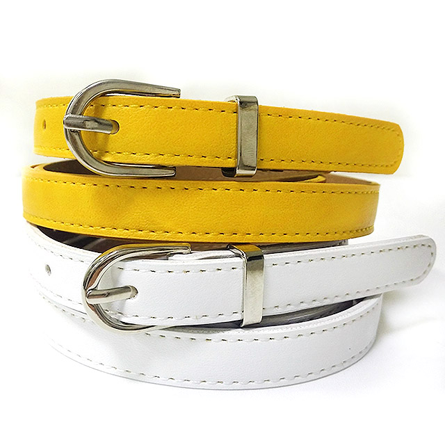 Formal casual slim belt woman jeans thin dress bas