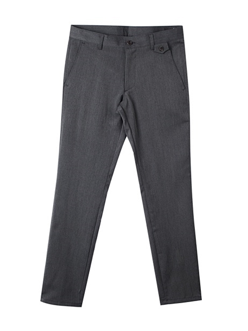 New Men's Pants Men's Button Span Slacks Big