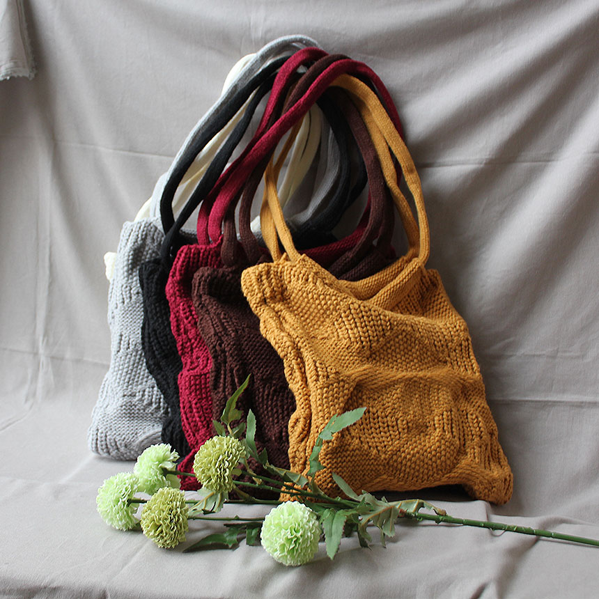 NEW ECO BAG Knit Shoulder Eco Bag Handbag Bag Wint