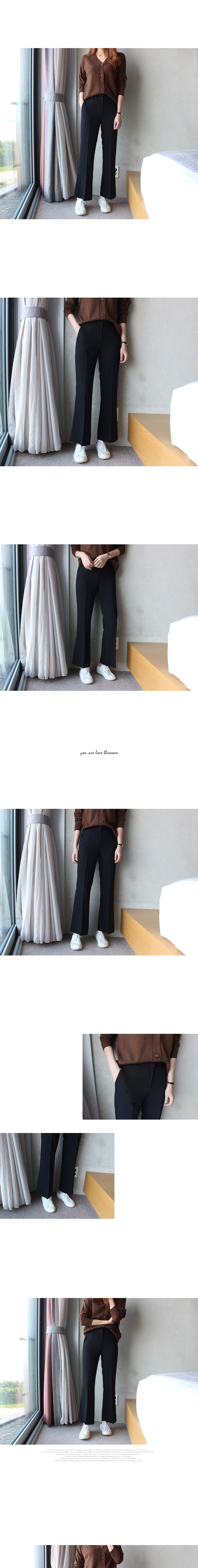 New Women's Pants High Waist Semi Boots Cut Kim