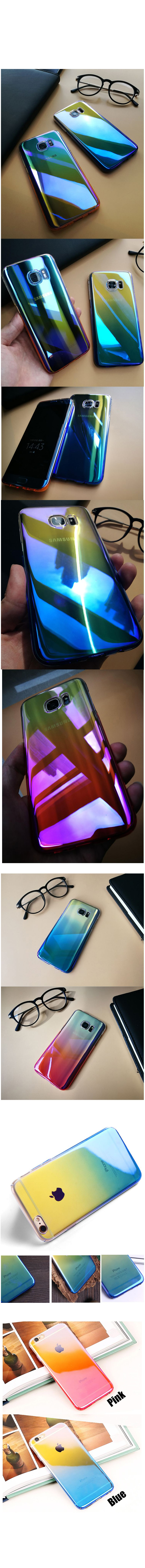 New Galaxy s8 Plus Case Slim Fit Gradient Glossy U