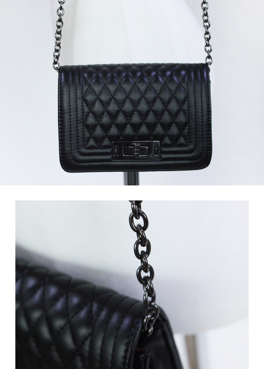 New Mini Chain Quality Flip Bag 4color Cross Back 